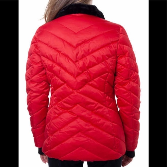 Nautica Ladies' Hooded Puffer Jacket, Red - Picture 6 of 9